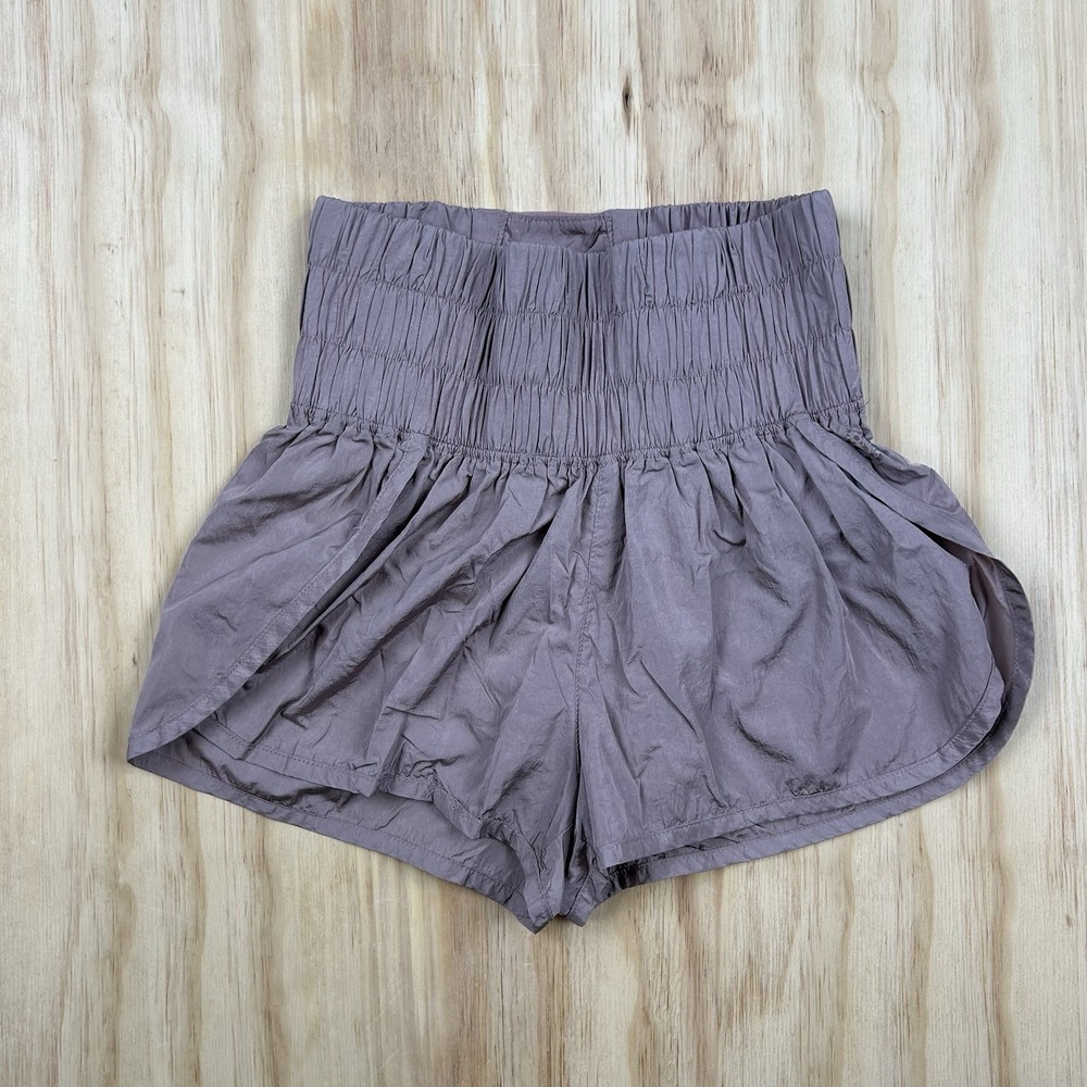 Free People FP Movement The‎ Way Home Shorts Purple Pink High Waisted Running S